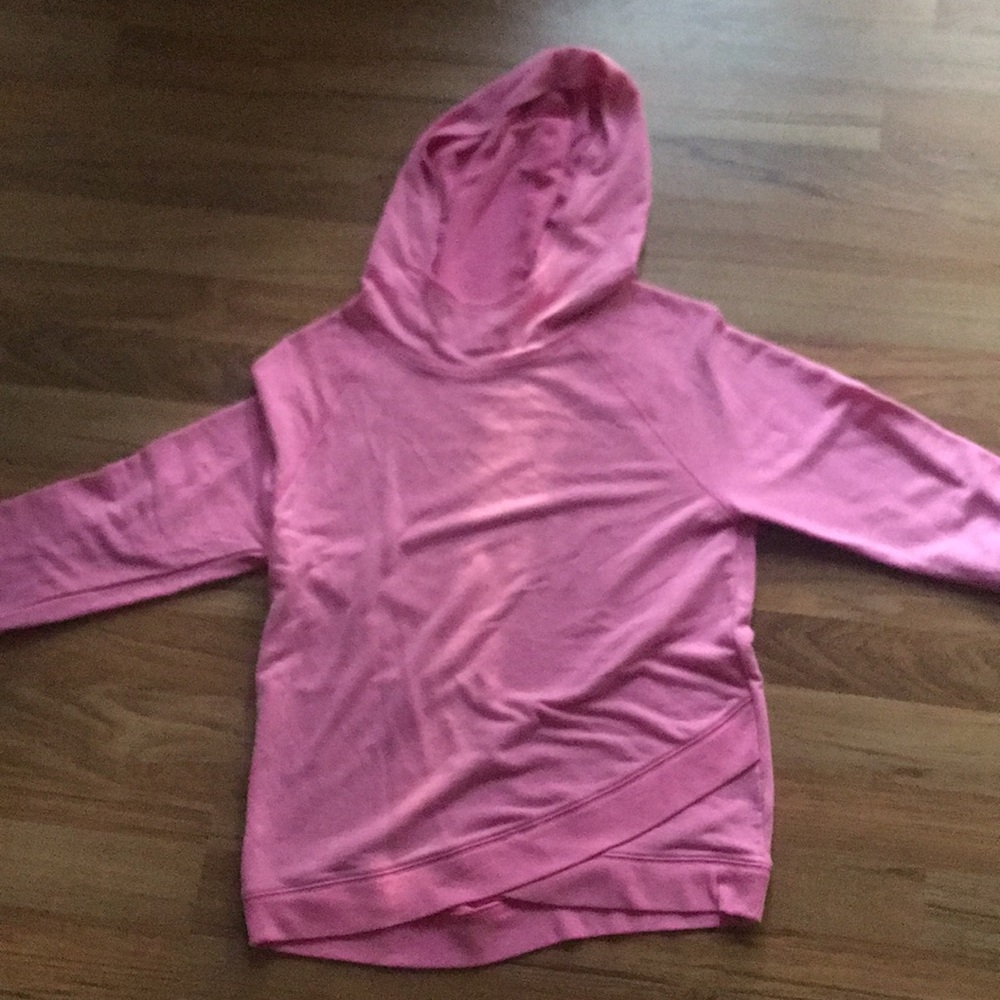 pink hoodie